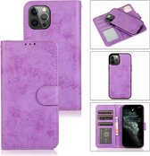 Bookcase Apple iPhone 13 Pro Max | Hoogwaardig Pu Leren Telefoonhoesje | Lederen Wallet Case | Paars