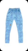Broek jeans Wijd Licht blauw 5 cm langer