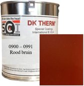 DK Therm Hittebestendige Verf Serie 900 - Blik 1 kg - Hittebestendig tot 900°C - 991 Roodbruin