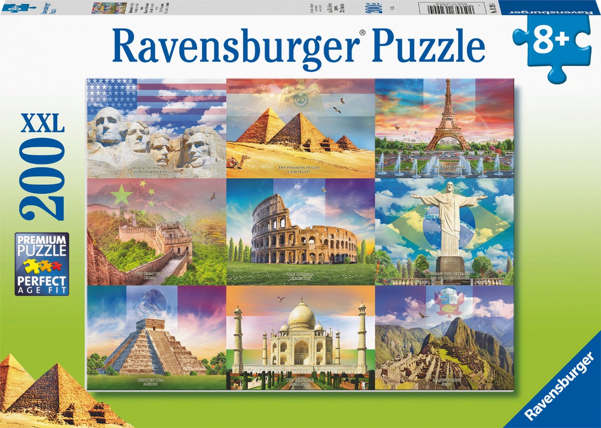 Monuments Of The World Puzzel (200 XXL stukjes)