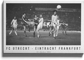Walljar - FC Utrecht - Eintracht Frankfurt '80 - Muurdecoratie - Canvas schilderij