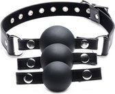 Interchangeable Silicone Ball Gag Set - Black - Gags