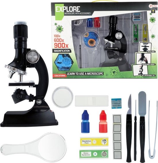 Microscoop met accessoires - Speelgoed - Kindermicroscoop 100X-900X -  Microscoop voor... | bol.com