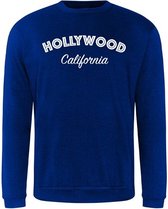 Sweater Hollywood white California - Kobalt (S)
