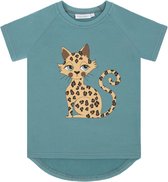 Dear Sophie T-shirt Panter/Luipaard Groen Maat 110/116