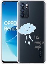 Oppo Reno6 5G Hoesje Cloud - Designed by Cazy