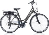 Villette Le Bonheur, elektrische damesfiets, 7 speed, geveerd, 46 cm, grijs