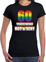 Hot en sexy 60 jaar verjaardag cadeau t-shirt zwart - dames - 60e verjaardag kado shirt Gay/ LHBT kleding / outfit XS