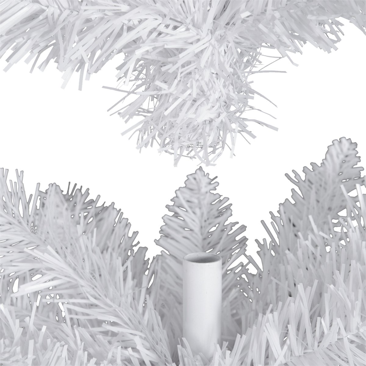 ChristmasGoodz - Kunstkerstboom - Smalle Kunstkerstboom - Smalle kerstboom - Wit - 180 cm – foto 5