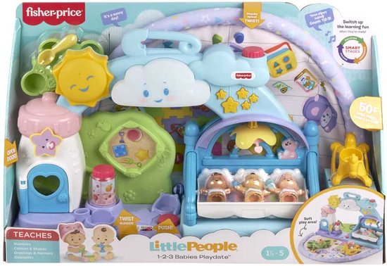 Fisher-Price - Little People - 1-2-3 Baby's Speelset - Babies Playdate |  bol.com