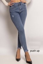 Broek Dulani hoge taille push-up jeans used look