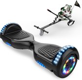 Microgo Hoverboard 6.5 Inch | Krachtige Motor | Sier LEDs | Bluetooth Speaker | Zwart + Kart Camouflage