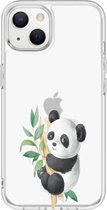 Apple Iphone 13 Mini hoesje transparant siliconen hoesje Iphone 13 Mini Panda _ Cover Iphone 13 Mini telefoonhoesje panda print hoesje iphone 13 Mini _ Leuk Iphone 13 Mini hoesje _