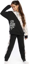 Junior - Tribal Spirit Meisjes Pyjama - Zwart - 165/ 17-18 jr