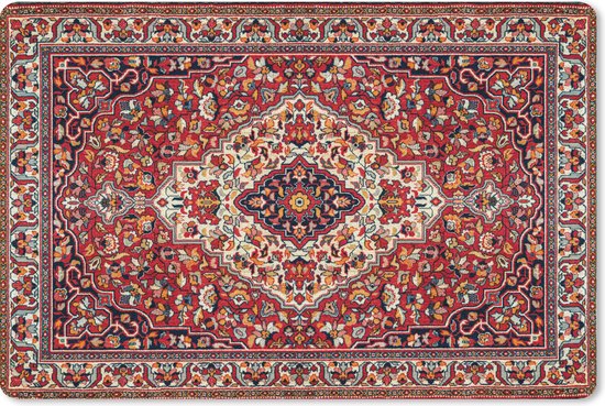 Muismat - Mousepad - Perzisch Tapijt - Vloerkleed - Patronen - Rood - 60x40 cm