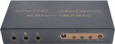 DrPhone HVC4 - 2x HDMI – Audio Video Opname kaart met Loop Out - HDMI naar HDMI & USB 3.0 – 4K 60Hz -voor o.a Live Video Streaming Opnemen etc- Zwart