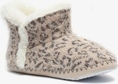 Thu!s dames sloffen met luipaardprint - Beige - Maat 41/42 - Pantoffels