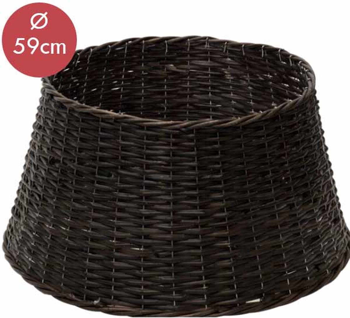Mand voor kerstboompoot -Bruin -Kerstdecoratie