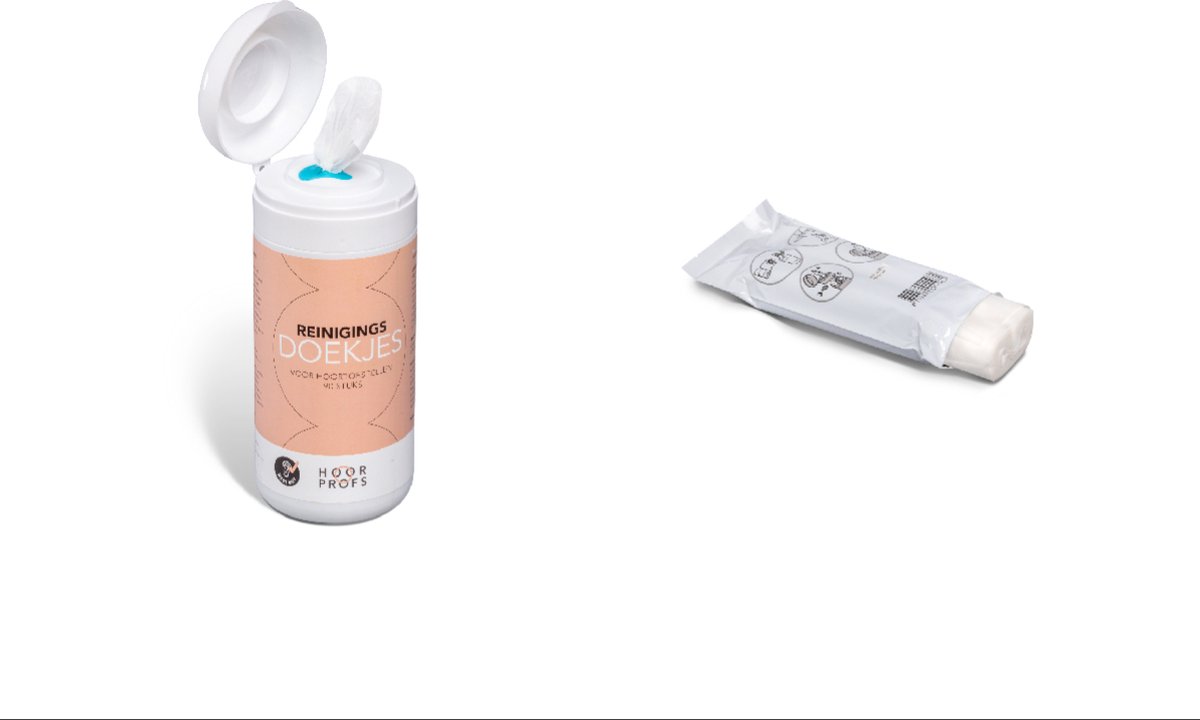 Goedkoopste Hoorprofs Aanbieding set Reinigingsdoekjes