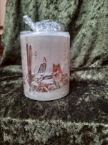 Ambiente - Kaars - Candle - Small - Fox and Bird - 35 branduren