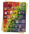 Afbeelding van het spelletje Bodleian Libraries: Rainbow Bookshelf Greeting Card Pack: Pack of 6