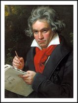 Poster Ludwig van Beethoven - Schilderij Joseph Karl Stieler - A3 - 40x30 - Duits Componist