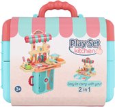 Speelkeuken - speelgoed keuken - speel set in koffer - kinder keuken - keuken koffer- 3+