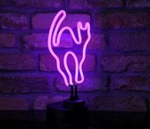 Neon Lamp Kat (met voet) origineel neon
