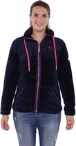 BJØRNSON Elin Coral Fleece Vest 4 seizoenen Dames - Rits - Maat 44 - Donkerblauw