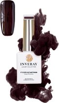 Inveray Gelpolish - UV/Led - Nr. 80 - Unity - Professionele Gelpolish ook voor thuis - HEMA 12 free - Vegan - Bruine nagellak - Nagels