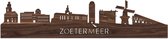 Skyline Zoetermeer Notenhout - 100 cm - Woondecoratie design - Wanddecoratie - WoodWideCities