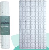 Badmat Douchemat Antislip - 70x40cm - Antislipmat Wit met Zuignappen – Anti Slip Mat voor in Bad of Douche