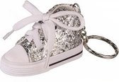 sleutelhanger | glitter | schoen | zilver
