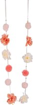 J-Line Slinger Bloem Deco Peche/Zalm Set van 6 Stuks