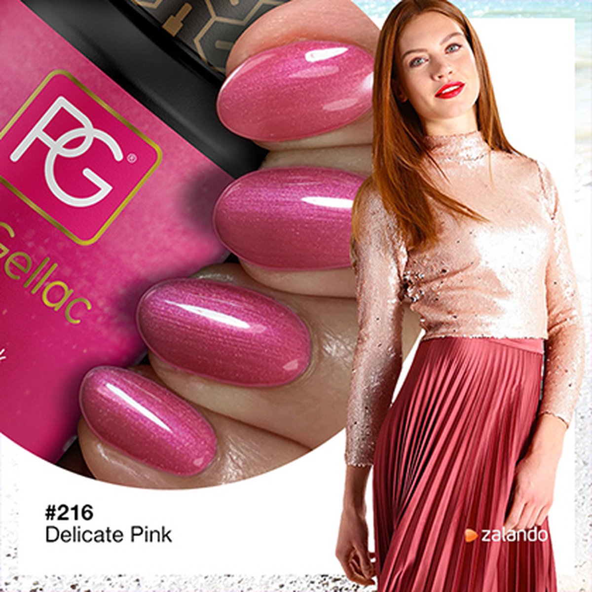 Pink Gellac Gel Nagellak Kleur 216 bol | Pink Delicate