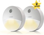 Lunixy®  LED Nachtlampje Stopcontact Dag en Nacht Sensor - Duo Verpakking- Nachtlampje voor Kinderen en Volwassenen