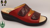 Franken schühe dames slipper, F020 Bordo, H-Breedte, Maat 37