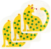 Rex London - Leopard snack bag - Herbruikbare lunchzakjes - Snacktasje - Duurzaam - 3 stuks
