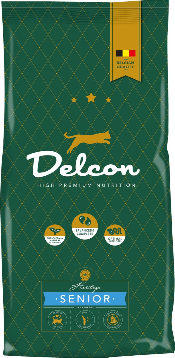 Delcon Delcon - High Premium Kattenvoer - Kattenbrokken - Senior - 1.75kg