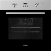 Bol.com Inventum IOH6070RK - Inbouw combi-oven - Hetelucht - Grill - 65 liter - 60 cm hoog - Tot 250°C - RVS/Zwart aanbieding
