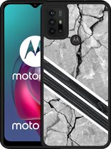 Motorola Moto G10 Hardcase hoesje Marble Wood - Designed by Cazy