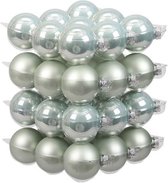 Oneiro's luxe kerstballen Oyster Grey - SET VAN 36 - ø6 cm - kerstbal - luxe verpakking – kerstcollectie – kerstdecoratie – kerstboomhanger – kerstversiering