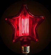 Retrolamp Kerstster - 60w- Rood