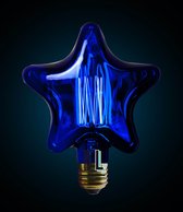 Retrolamp Kerstster -60w - Blauw