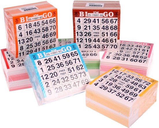 Afbeelding van het spel Bingo kaarten set van 3 blokken van 500 vel