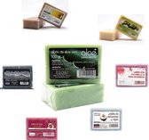 Handgemaakte zeep | combipack 7 stuks | Aloe Vera | kokos | olijf | zeepblok | badkamer | hygiene | antibacterieel