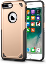 Mobiq Extra Beschermend Armor Hoesje iPhone 8 Plus | iPhone 7 Plus - Schokbestendig beschermhoesje iPhone 8 PLUS / 7 PLUS - Stootvast met TPU en Polycarbonaat - Backcover case met