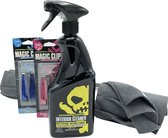 VooDoo Ride Interieur reiniging, ontgeuring en desinfectie pakket met vijf microfiber doekjes.