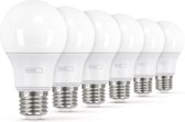 E27 LED Lamp Warm Wit, 8W, 806 Lumen, (vervangt 60W gloeilamp), 30.000-uur Levensduur, 2700K Hoge Kleurweergave-Index, Geen flikkering, Voordeelset van 6, LED Lamp E27, EMOS