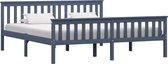 Bedframe Met Led Stof Groen 150X200 Cm